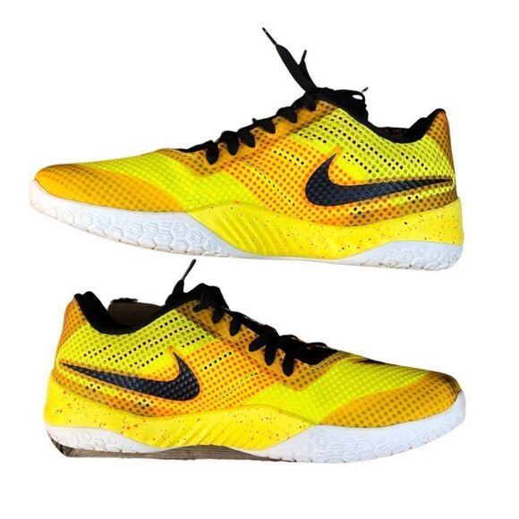 2015 Nike Hyperlive Yellow/Black Shoes Size 13 - Picture 1 of 15